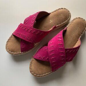 Aerosoles Espadrilles Sandals hot pink size 8 NWOT